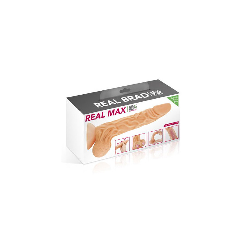 Gode ventouse Real Max 22 cm - Godes ventouses pour travestis