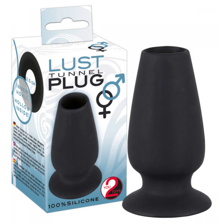 Plug Tunnel en silicone Lust 10 x 5cm - Plugs anals tunnel