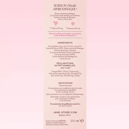 Boisson aphrodisiaque Jane Mangue Poivre Rose - Tous nos produits Boisson aphrodisiaque Jane Mangue Poivre Rose - Tous nos produits