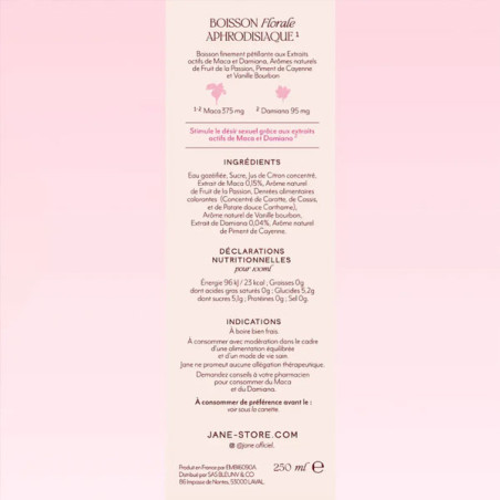 Boisson aphrodisiaque Jane Passion Piment Vanille - Tous nos produits Boisson aphrodisiaque Jane Passion Piment Vanille - Tous nos produits
