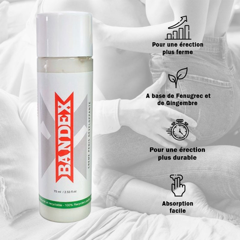Crème d'érection bandex  - crème stimulante pénis