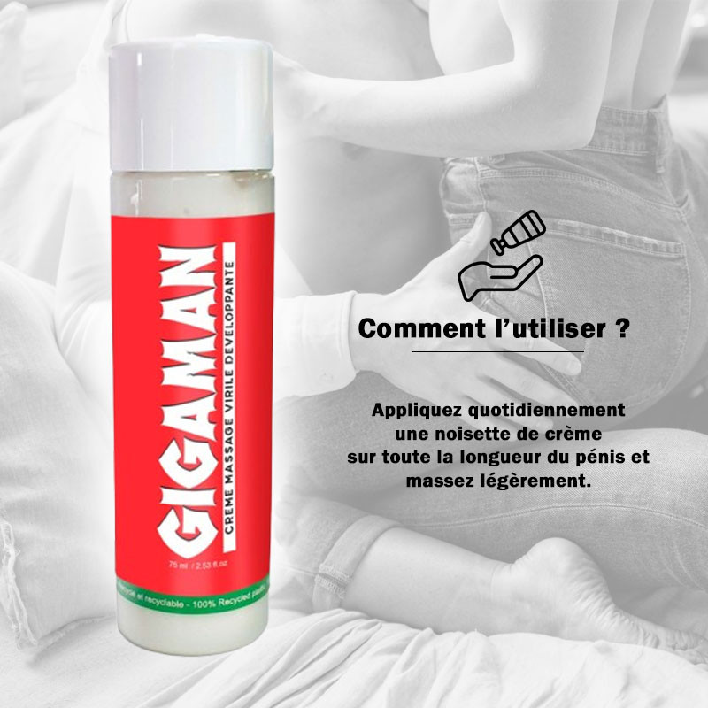 Crème Gigaman - grossir taille pénis