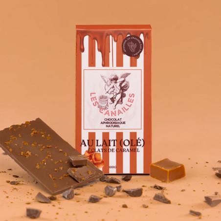 Chocolat aphrodisiaque Lait Eclats de Caramel - Aphrodisiaques pour travestis