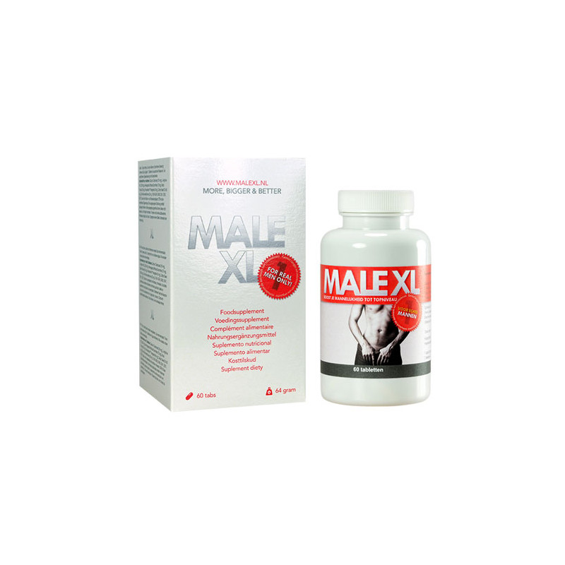 Stimulants taille pénis Male XL (60 gélules) - Tous nos produits
