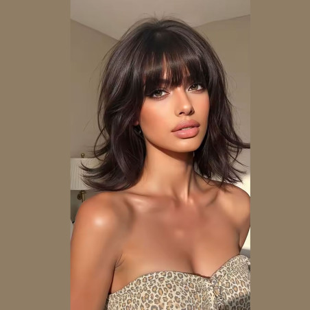 Perruque brune Marilou - Perruques pour travestis